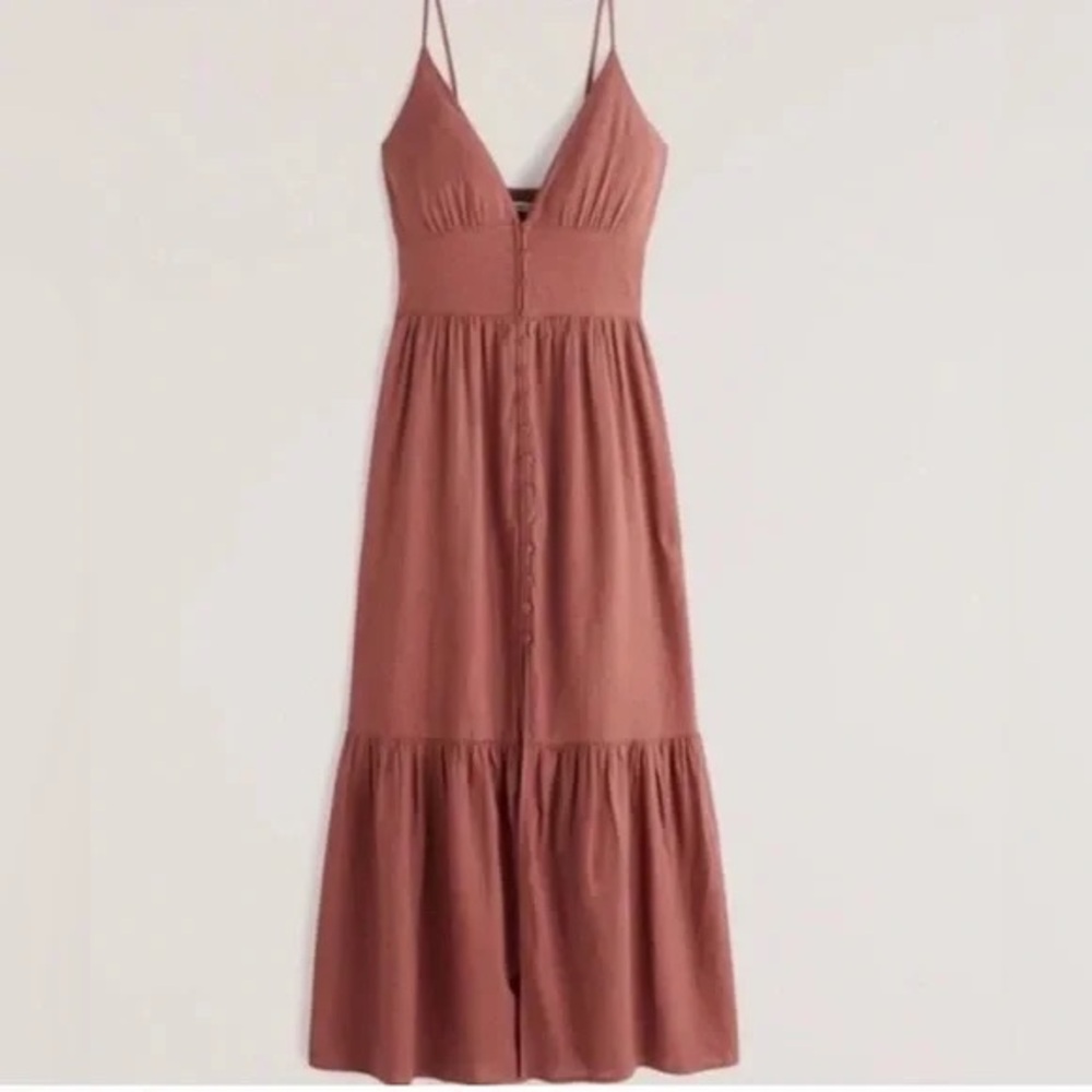 Abercrombie & Fitch Rust Maxi Dress